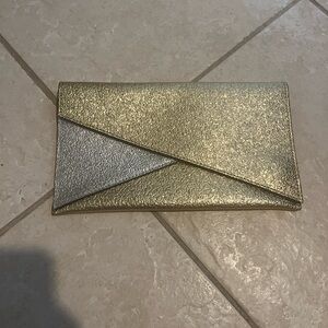 Gold and Silver Clutch Bag